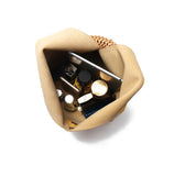 MINIMALIST BUCKET BAG | Genuine Leather | Woven Handle | Fashion Tote Bag | Women Handbag | Birthday Gift | Christmas Gift | Gift for Her