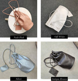 Minimalist Leather Drawstring Bucket Bag, 3 in 1 Cowhide Leather Bucket Backpack, Women Shoulder Bag, Designer Tote Bag, Gift For Her/Him
