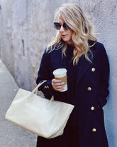 Oversize Large Leather Tote Bag, Cowhide Leather Bag, Lady Fashion Bag Bring White, Personalized gifts