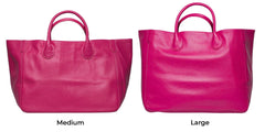 Oversize Large Leather Tote Bag, Cowhide Leather Everyday Bag, Leather Shoulder Bag, Weekend Bag Crossbody Bag, Lady Fashion Bag Hot Pink Oversize Large Leather Tote Bag, Cowhide Leather Everyday Bag, Leather Shoulder Bag, Weekend Bag Crossbody Bag, Lady Fashion Bag Hot Pink