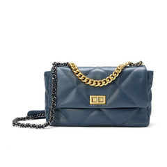 Quilted Designer Flap Bag, Genuine Leather Classic Shoulder Bag, Lambskin Luxury Leather Bag, DIAMONDS Gold Chain Lock Bag, Christmas Gift Quilted Designer Flap Bag, Genuine Leather Classic Shoulder Bag, Lambskin Luxury Leather Bag, DIAMONDS Gold Chain Lock Bag, Christmas Gift