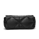 Quilted Designer Flap Bag, Genuine Leather Classic Shoulder Bag, Lambskin Luxury Leather Bag, DIAMONDS Gold Chain Lock Bag, Christmas Gift
