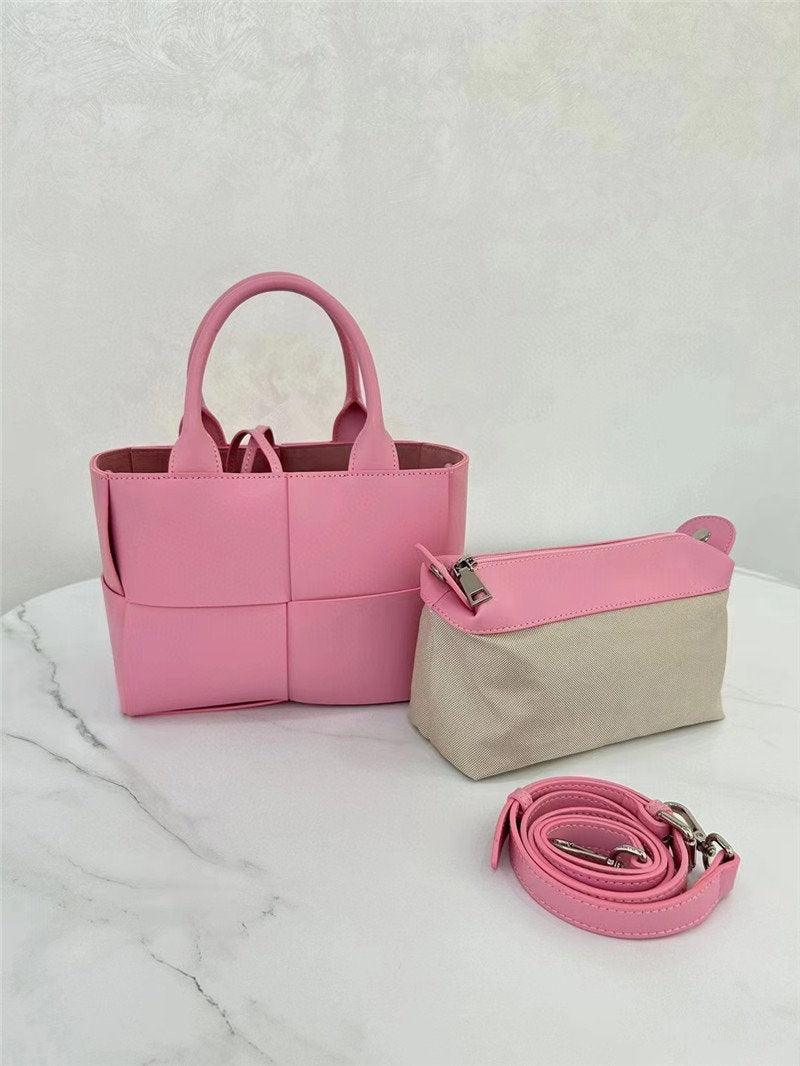 Quilted Elegant Leather Shoulder Bag Small , Minimalist Top Handle Bag, Convertible Crossbody Bag, Classic Style Soft Leather Work Bag