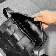 Quilted Elegant Small Leather Shoulder Bag, Intrecciato Lambskin Woven Bag, Classic Soft Leather Casual Bag, Woven Purse, Fashion Gift Quilted Elegant Small Leather Shoulder Bag, Intrecciato Lambskin Woven Bag, Classic Soft Leather Casual Bag, Woven Purse, Fashion Gift