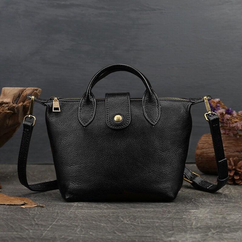 Small Everyday Crossbody Bag, Vintage Small Bag,Shoulder Bag, Simple Pouch, Everyday bag, Small Crossbody bag, Top handle Bag, Full Grain