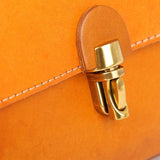 Small Leather Boston Handbag, Women Retro Design Leather Purse, Cute Handbag Tanned Cowhide Leather Purses, Gift For Her