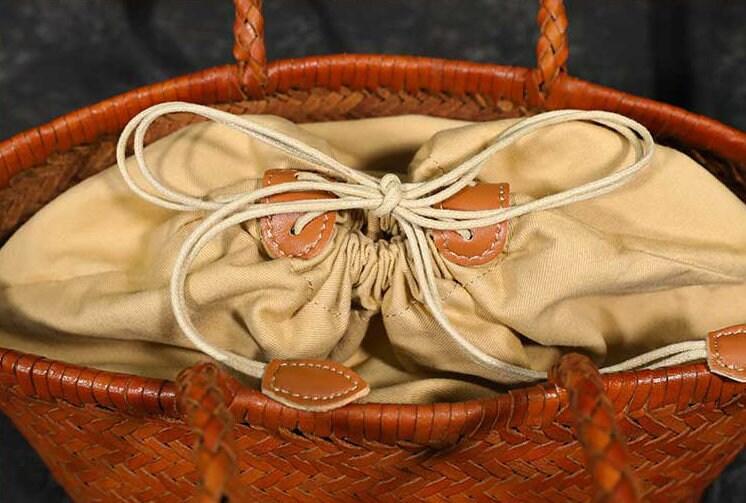 Soft Teal Black Woven Italian Leather Tote Bag, Italian Woven Italian Handbag, Slouchy Bag, Handmade Woven Leather Purse, Gift for Her