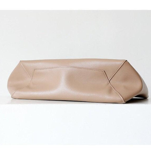 TOTE leather bag, GENUINE leather bag, Large beige leather bag, Laptop, tablet bag, leather bag for books, leather shopper, Caffe Latte