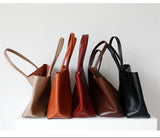 TOTE leather bag, GENUINE leather bag, Large beige leather bag, Laptop, tablet bag, leather bag for books, leather shopper, Caffe Latte