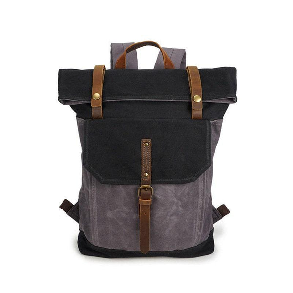 Waterproof Waxed Canvas and Cowhide Leather Laptop Backpack, Women Lap –  Alexel Crafts