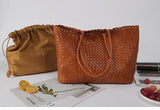 Woven leather bag, handmade full grain leather bag, Minimalist women's Bag, Handbag, Soft Leather Tote, Daily Bag, Gift for Her