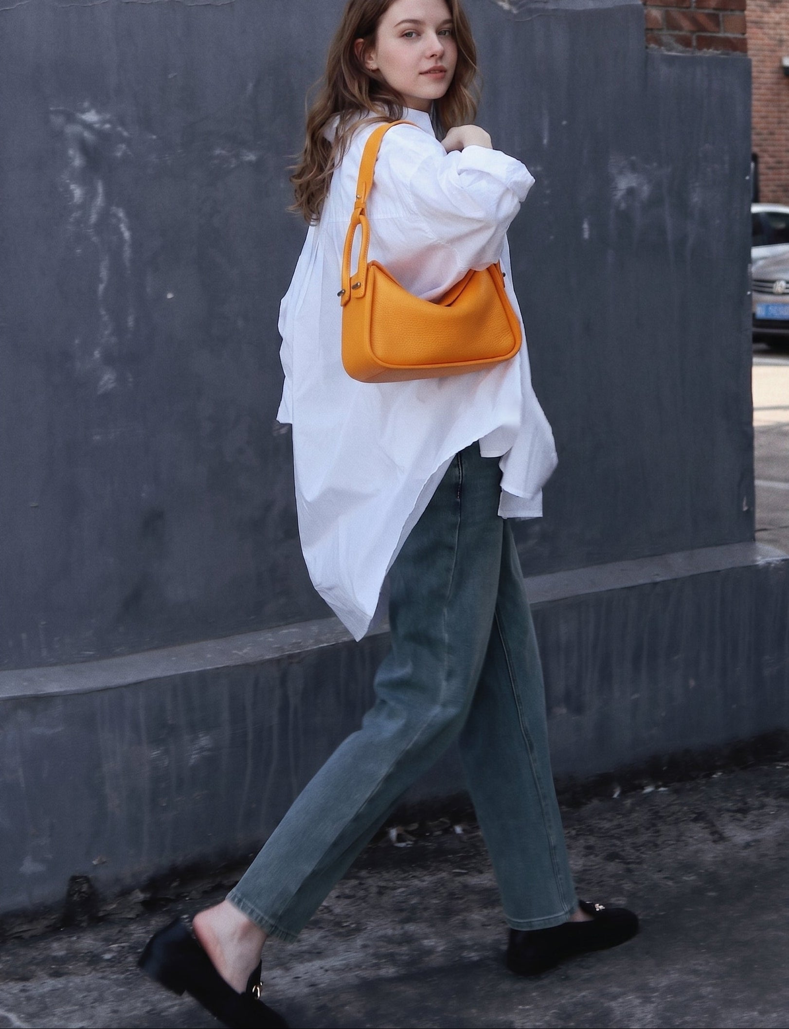 Luxury Togo Calfskin Leather Pillow Bag |  Minimalist Slouchy Crossbody & Shoulder Bag | 2026 Designer Collection