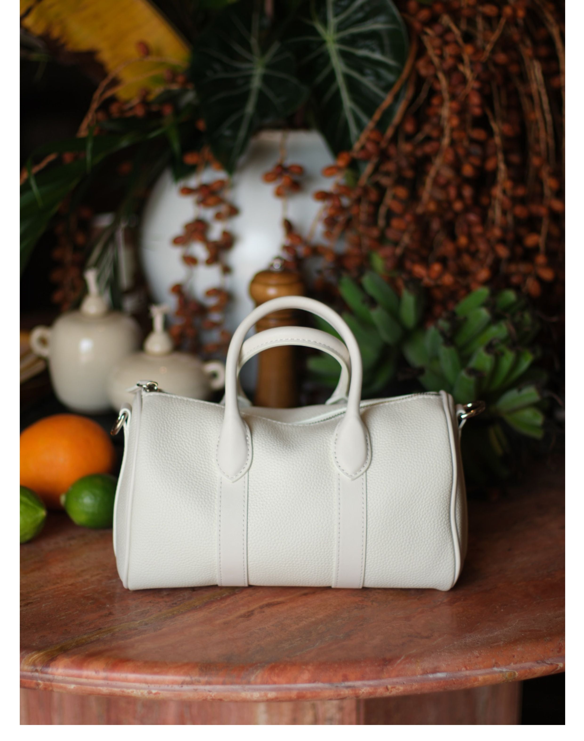 Handmade Top Grain Cowhide Leather Boston Bag | Crossbody & Satchel