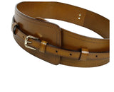 Wide Cowhide Leather Waist Belt | Handmade Women's Cinch Belt for Dresses, Coats & Sweaters