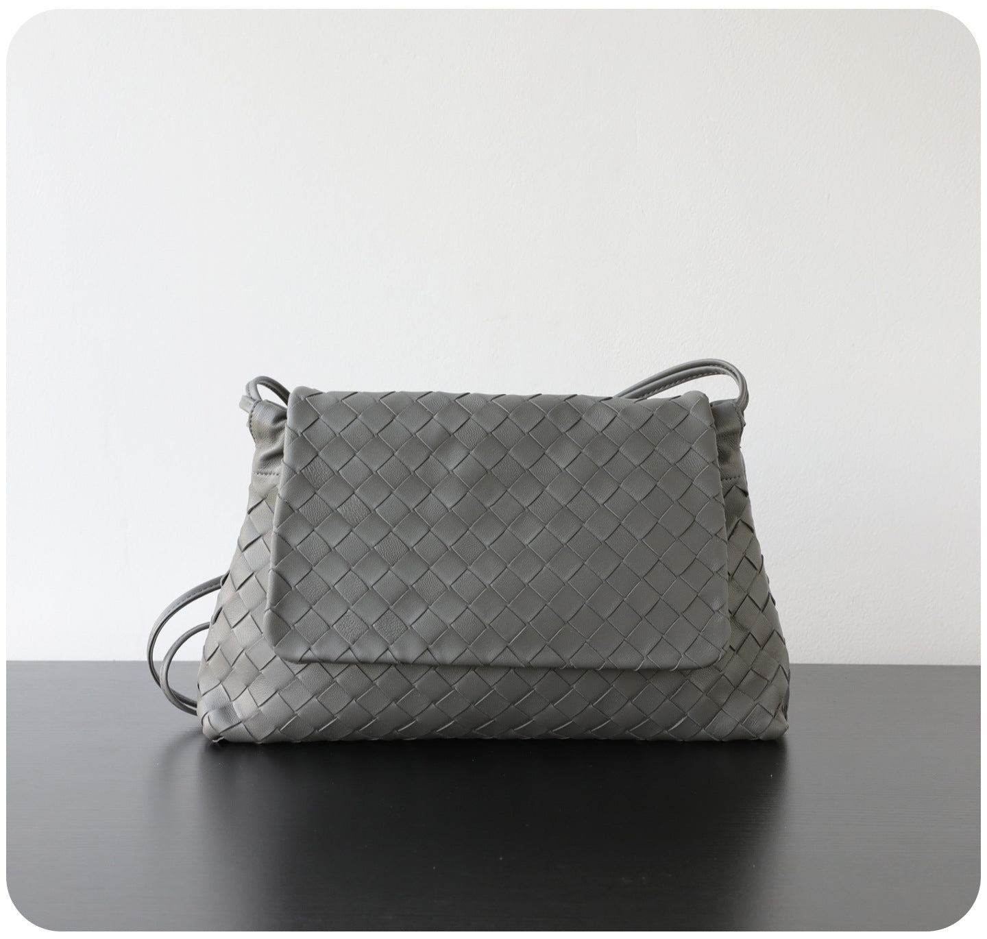 Luxury Handwoven Lambskin Crossbody Bag, Soft Leather Hobo Bag, Designer Craftsmanship Woven Flap Tote for Women