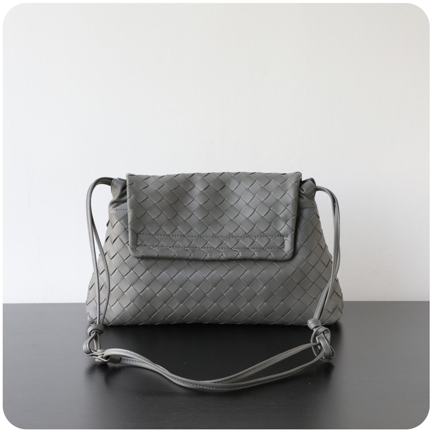 Luxury Handwoven Lambskin Crossbody Bag, Soft Leather Hobo Bag, Designer Craftsmanship Woven Flap Tote for Women