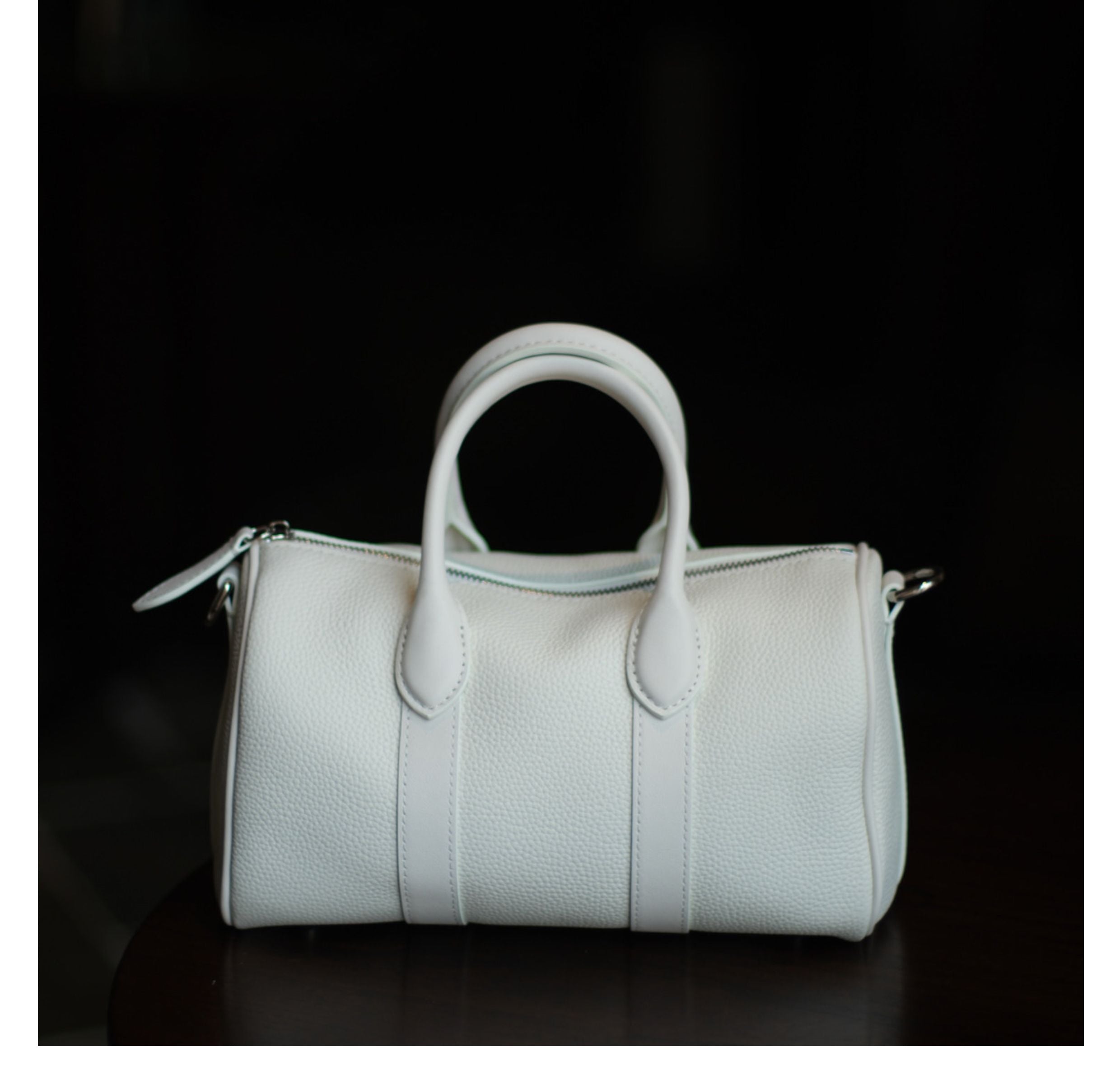 Handmade Top Grain Cowhide Leather Boston Bag | Crossbody & Satchel