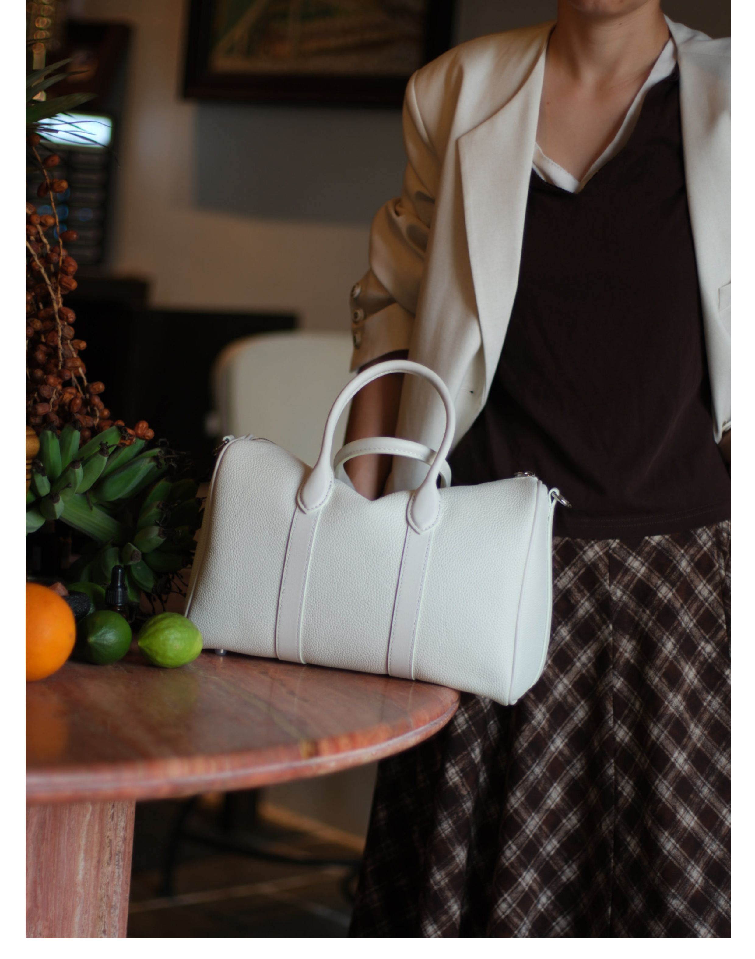Handmade Top Grain Cowhide Leather Boston Bag | Crossbody & Satchel