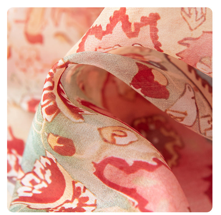 Mulberry Silk Long Scarf | Women's Lightweight Versatile Shawl, Gift for Mum