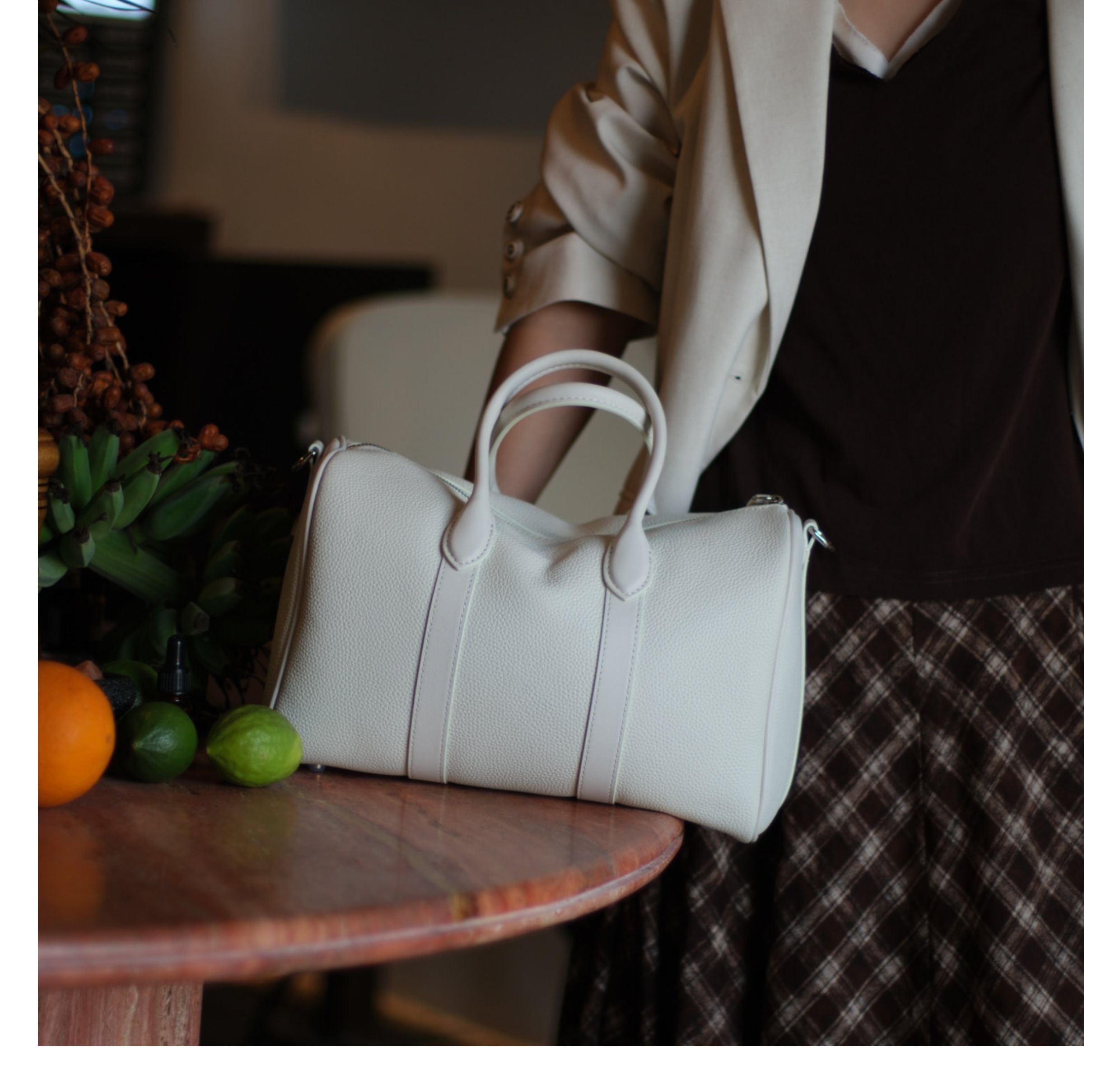 Handmade Top Grain Cowhide Leather Boston Bag | Crossbody & Satchel