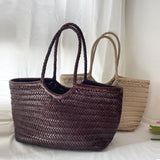 Quilted Large Leather Tote Bag, Minimalist Top Handle Bag, Elegant Convertible Shoulder Bag, Classic Style Soft Leather Work Bag