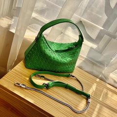 2024 Summer Collection: Luxurious Lambskin Woven Handbag for Women |  Handcrafted Versatile Vintage-Inspired Shoulder Crossbody Bag