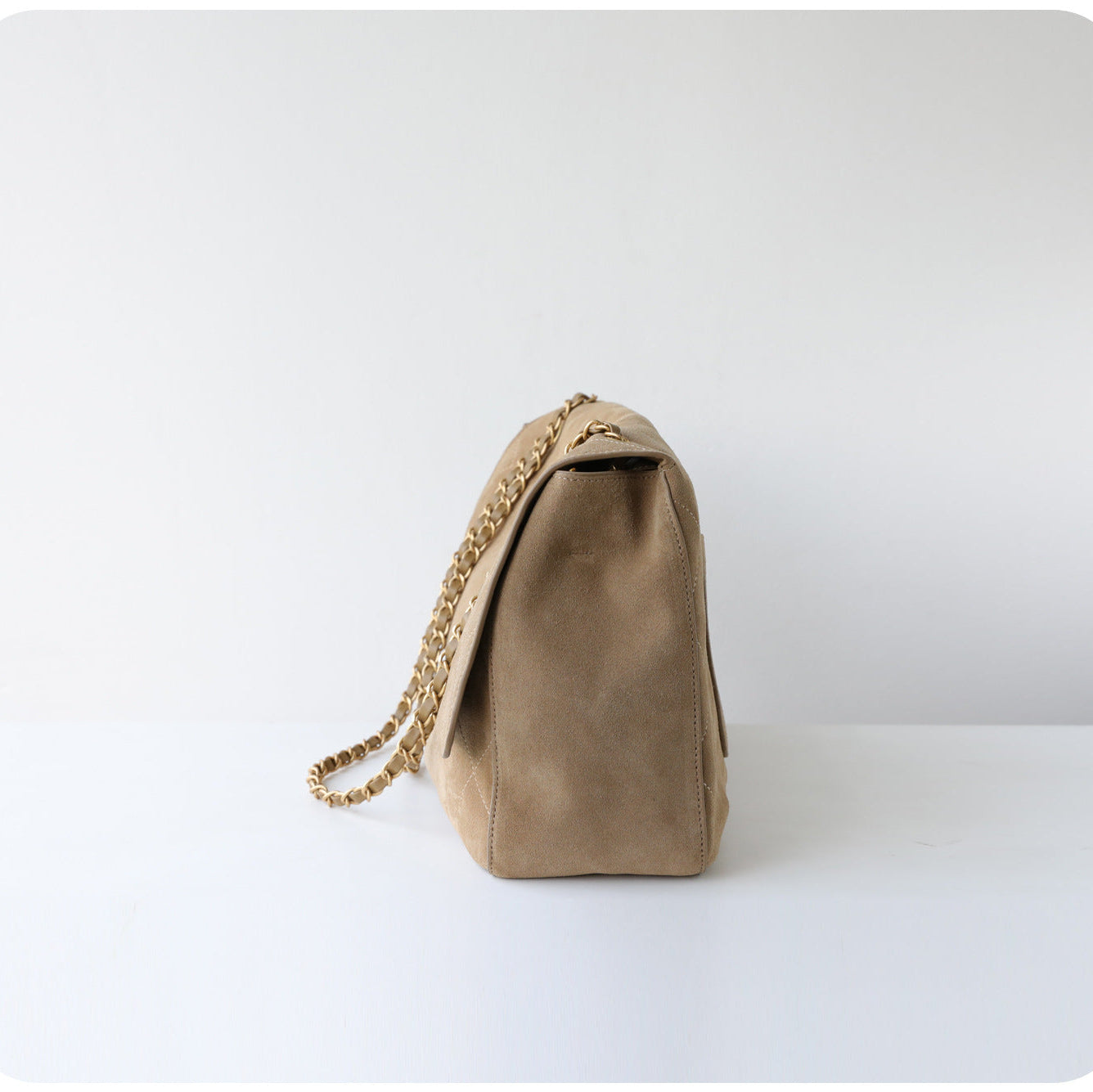 Quilted Suede Chain Flap Bag for Women | Vintage Matte Cowhide Shoulder & Crossbody Messenger Purse | Diamond-Quilted Autumn Winter Bag in Four Sizes