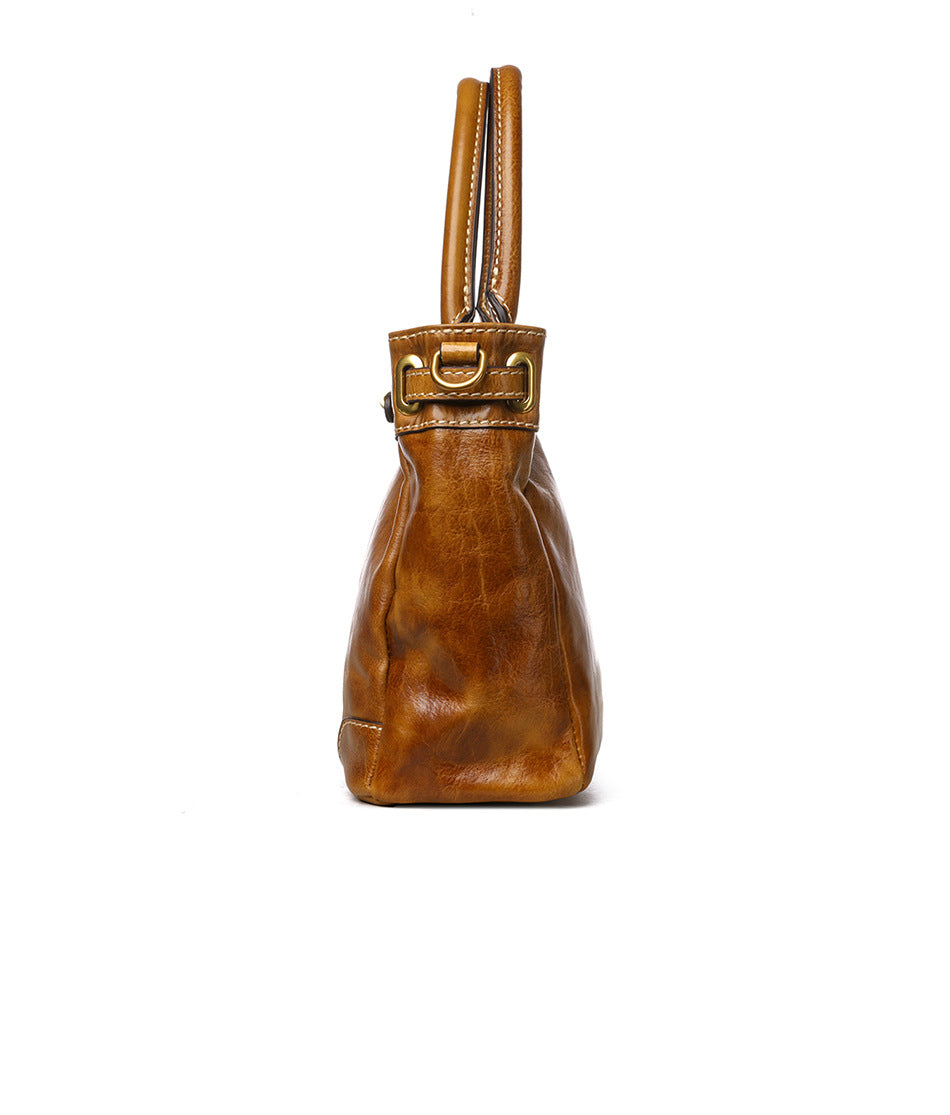 Full Grain Leather Tote Bag | Women's Vintage Handcrafted Shoulder & Crossbody Bag
