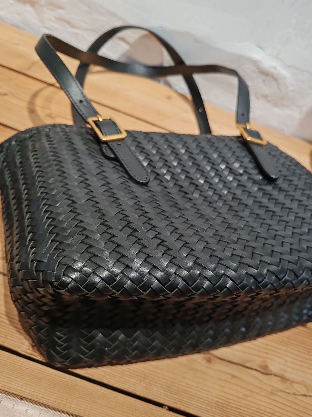 Handwoven Cowhide Leather Basket Tote Bag | Women's Shoulder Hobo Bag