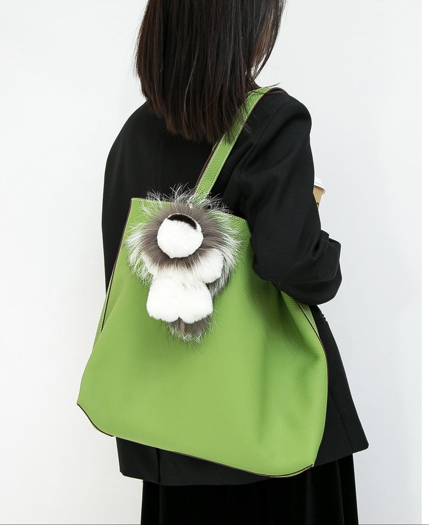 Reversible Full Grain Togo Leather Tote Bag | Two-Tone Everyday Carry Bag