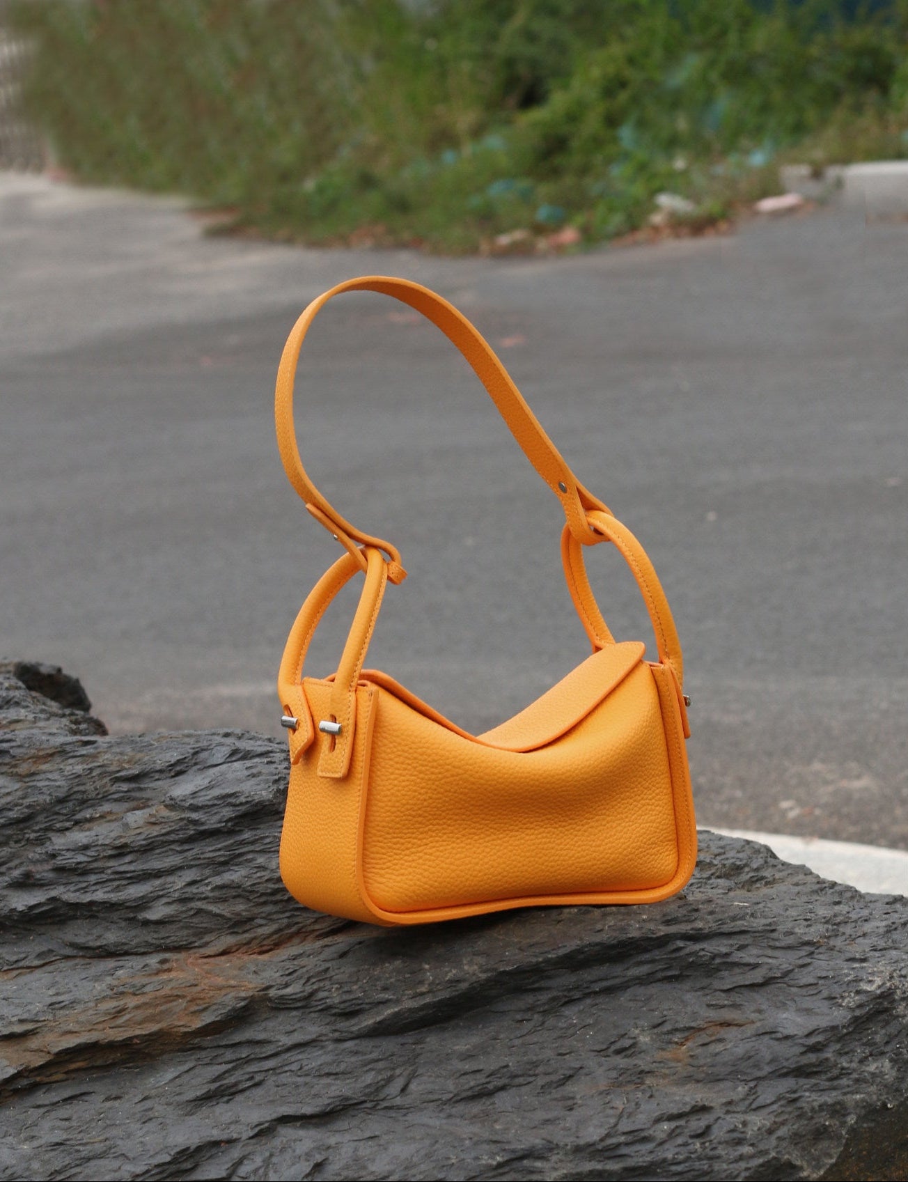 Luxury Togo Calfskin Leather Pillow Bag |  Minimalist Slouchy Crossbody & Shoulder Bag | 2026 Designer Collection