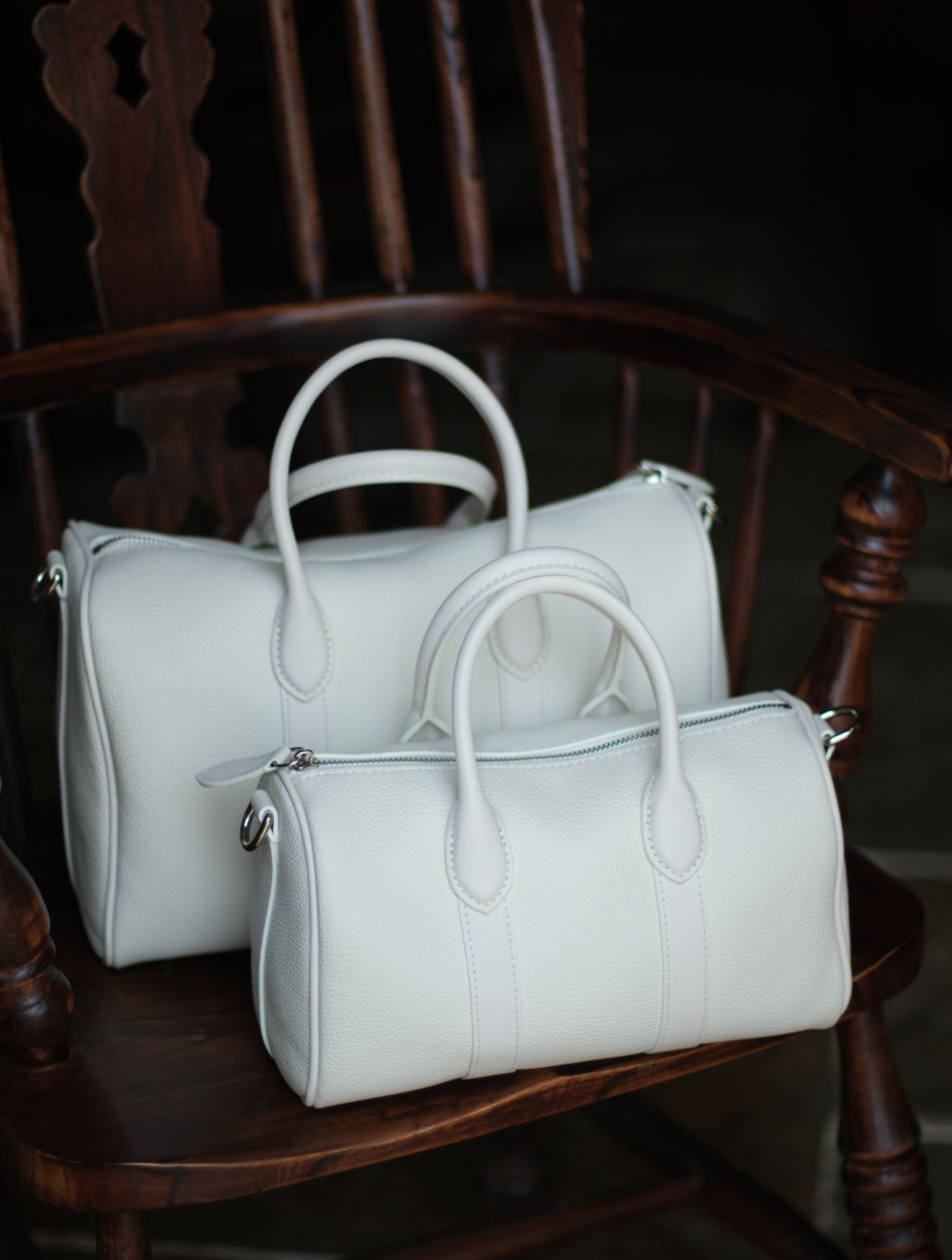 Handmade Top Grain Cowhide Leather Boston Bag | Crossbody & Satchel