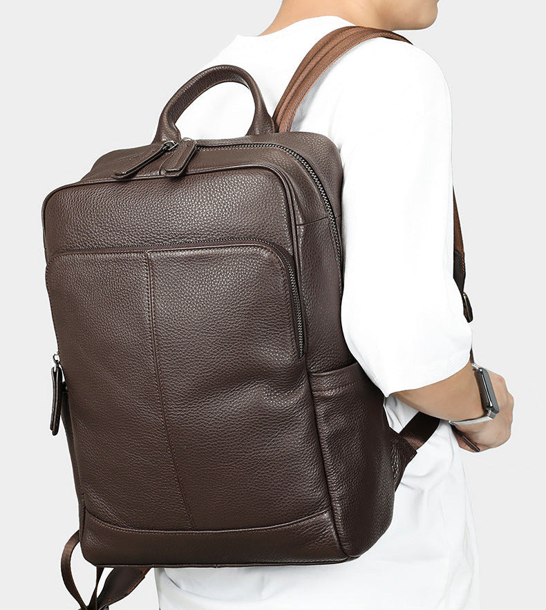 Full Grain Leather Backpack for Men | Vintage Handcrafted Cow hide Business Bag | Large Laptop Commuter Backpack