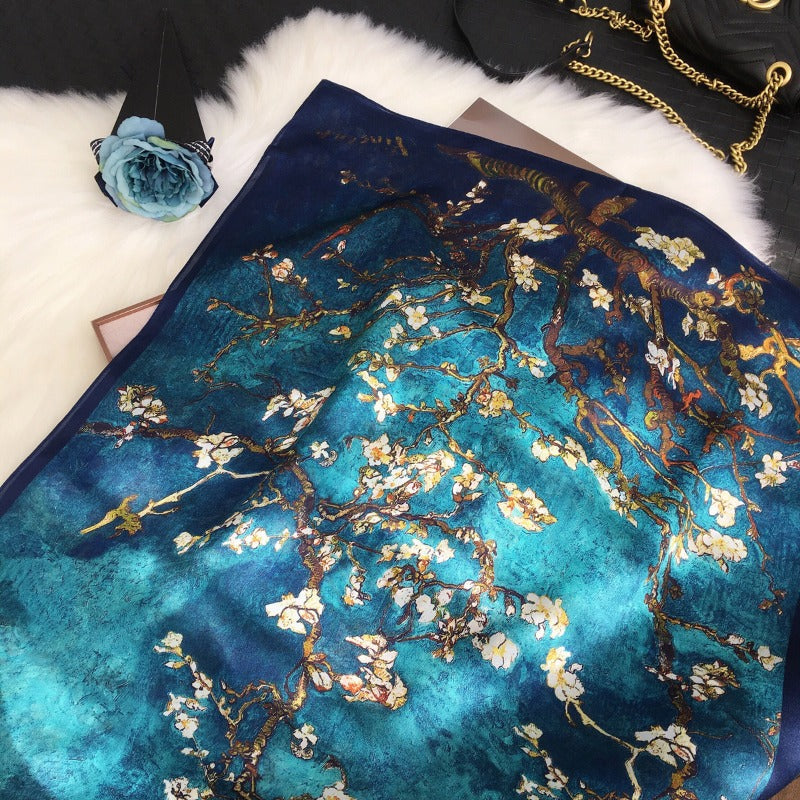 Mulberry Silk Long Scarf | Women's Lightweight Versatile Shawl, Gift for Mum