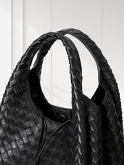 Artisanal Handwoven Lambskin Hobo Bag | Soft Leather Slouchy Luxury Shoulder Bag