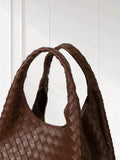 Artisanal Handwoven Lambskin Hobo Bag | Soft Leather Slouchy Luxury Shoulder Bag