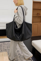 Women’s Soft Cowhide Leather Crossbody Bag, Large Bowling Bag, Slouchy Boho Tote for Everyday Use