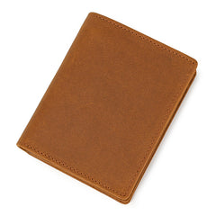 Classic Men's Full Grain Leather Wallet, Leather Coins Purse, Unisex Bifold Wallet, Great Gift Idea for Men Best Man Groomsmen Father's Day