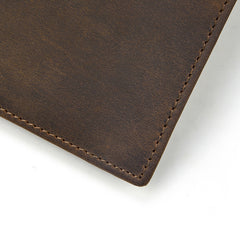 Classic Men's Full Grain Leather Wallet, Leather Coins Purse, Unisex Bifold Wallet, Great Gift Idea for Men Best Man Groomsmen Father's Day