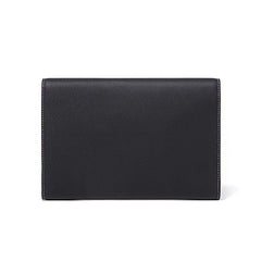 Custom Men’s and Women’s Leather Clutch Bag, Handmade Full Grain Togo Leather Business Handbag with 42 Color Options