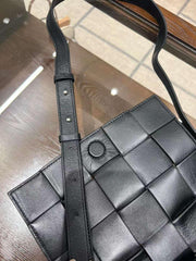Elegant Lambskin Woven Crossbody Bag | Handcrafted Versatile Party Bag Wedding Clutch Bag