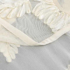 Elegant Floral Formal Gown Dress with Train, Slim Fit Luxury Backless Long Champagne Evening Dress for Weddings