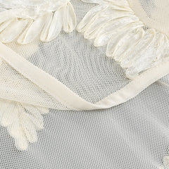 Elegant Floral Formal Gown Dress with Train, Slim Fit Luxury Backless Long Champagne Evening Dress for Weddings