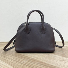 Mini Emma Luxurious Two-way Premium Italian Leather Bag | Handcrafted Full-grain Eve Calf Leather Shoulder Bag