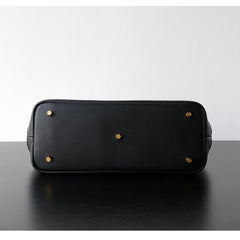 Everyday Essential Cowhide Leather Tote, Soft Full Grain Cowhide Shoulder Bag for Work & Travel