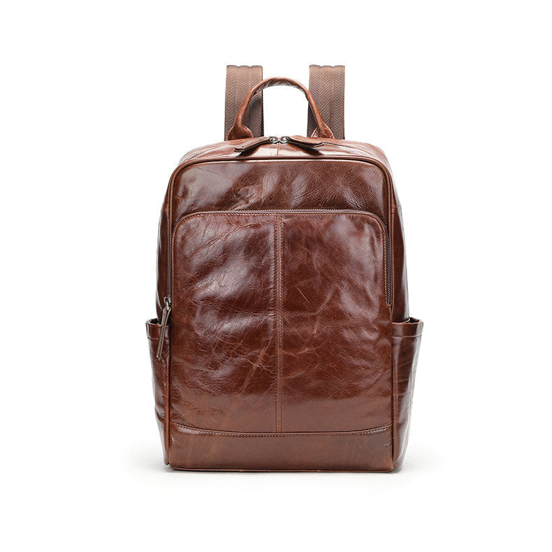 Full Grain Leather Backpack for Men | Vintage Handcrafted Cow hide Business Bag | Large Laptop Commuter Backpack