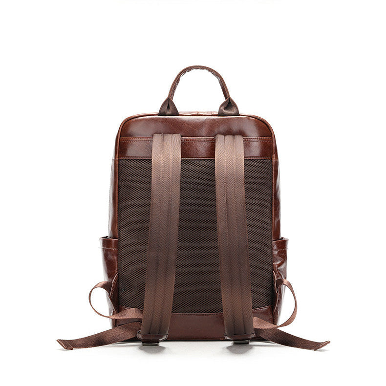 Full Grain Leather Backpack for Men | Vintage Handcrafted Cow hide Business Bag | Large Laptop Commuter Backpack