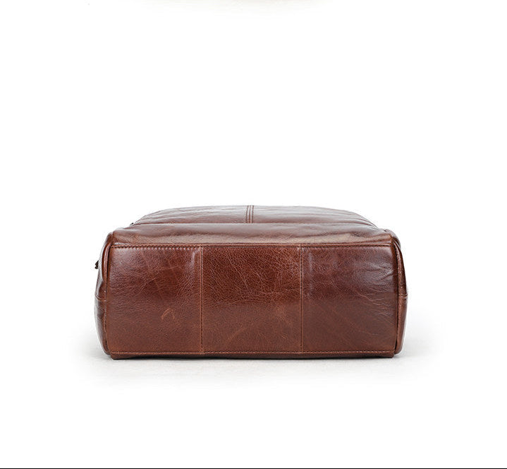 Full Grain Leather Backpack for Men | Vintage Handcrafted Cow hide Business Bag | Large Laptop Commuter Backpack