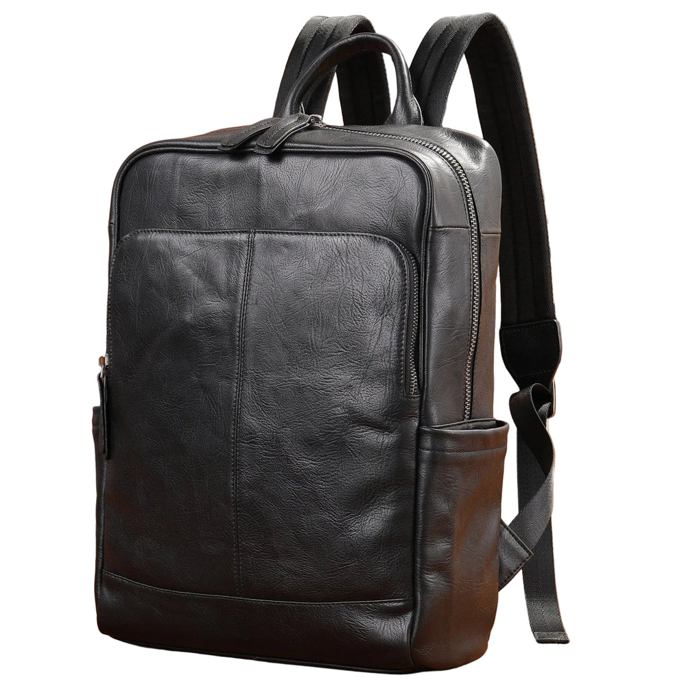Full Grain Leather Backpack for Men | Vintage Handcrafted Cow hide Business Bag | Large Laptop Commuter Backpack