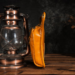 Full Grain Leather Leg Bag Foraging Pouch Leather Motorcycle Waist Bag, Male Knight Bull Head Bag, Crazy Horse Leather Bag for Men Women